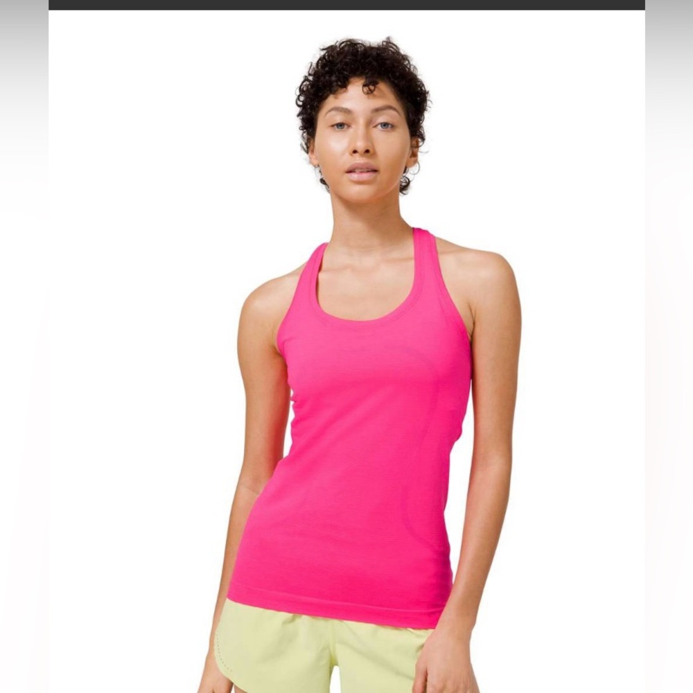 EUC•Lululemon Cool Racerback Tank• Highlight Pink / Highlight Pink SZ 6